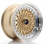 15x8 5x114.3 ET20 BLANK Gold w/ Machined Lip