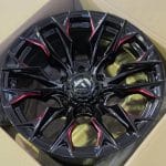 18x9 6x139.7 ET0 110.1 BLACK + RED MILLING