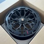 20x8.5 5x130 ET40 71.6 AL13R GLOSS BLACK MATT BLACK RING RED LOGOS