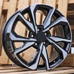 17x7 5x114.3 ET45 64.1 MACHINED BLACK