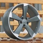 18x8 5X112 ET35 66.5 FBX341  Grey Polished Half Matt