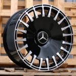 20x9.5 5x112 ET43 66.6 MACHINED BLACK