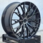 16x7 5x112 5x114 ET35 73.1 Black Machined Face