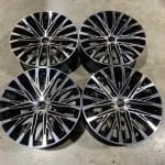 18x8 5x112 ET35 66.5 BLACK MACHINED FACE