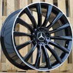 19x9.5 5x112 ET45 66.56 GLOSS BLACK MICHINED LIP