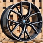 18x8 5x120 ET30 72.56 BLACK MACHINED FACE