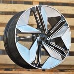 19x8.5 5x112 ET35 66.56 BLACK SILVER MACHINED FACE