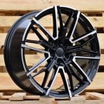 19x8 5x120 ET30 72.6 BLACK MACHINED FACE