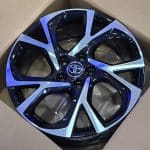 17x7 5x114.3 ET45 60.1 BLACK MACHINED FACE