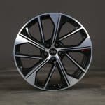 20x8.5 5x112 ET35 66.5 BLACK MACHINED FACE