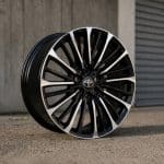 22x8.5 6x139.7 ET30 106.1 BLACK MACHINED