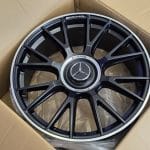 19x8.5 5x112 ET36 66.5 MATT BLACK MACHINED LIP