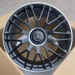 18x8 5x112 ET36 66.5 MATT BLACK MACHINED LIP