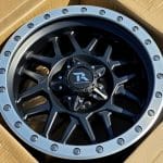 17x8.5 5x114.3 ET10 73.1 SATIN BLACK MACHINED LIP