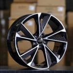 18x8 5x112 ET35 66.45 BLACK MACHINED FACE