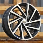 17x7.5 5x112 ET45 57.1 BLACK MACHINED FACE