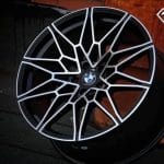 18x8 5x112 ET25 66.5 BLACK MACHINED FACE