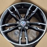 20x8 5x112 ET30 66.5 BLACK MACHINED FACE