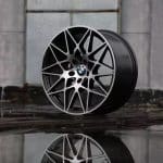 19x9.5 5x120 ET42 72.56 BLACK MACHINED FACE