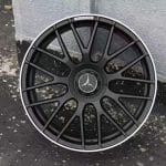 18x8 5x112 ET42 66.6 MATT BLACK MACHINED LIP