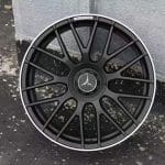 19x9 5x112 ET45 66.6 MATT BLACK MACHINED LIP