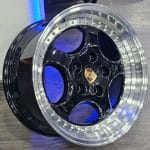 18x8 5x130 ET50 71.56 BLACK MACHINED LIP