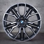 20x8.5 5x112 ET26 66.5 BLACK MACHINED FACE