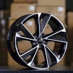 20x9 5x112 ET30 66.5 BLACK MACHINED FACE