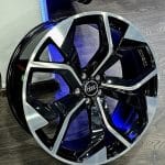 20x9 5x112 ET30 66.5 BLACK MACHINED FACE