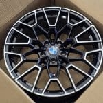 19x9.5 5x112 ET37 66.56 BLACK MACHINED FACE