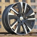 18x7 4x108  ET35  65.1  YF1152  Black Polished Half Matt