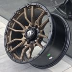 17x9 6x114.3 ET0 66.1 MATT BRONZE BLACK LIP