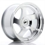 16x8 4x100 ET25 BLANK Silver Machined Face