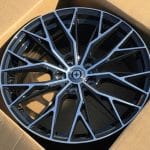 18x8 5x112 5X114.3 ET35 73.1 BLACK MACHINED FACE