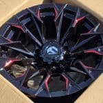 17x9 6x139.7 ET0 110.1 GLOSS BLACK RED MILLING