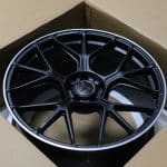 21x11 5x112 ET46 66.6 MATT BLACK MACHINED LIP