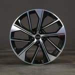 21x8.5 5x112 ET34 66.5 BLACK MACHINED FACE