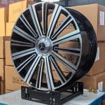 23x11 5x112 ET47 66.6 BLACK MACHINED FACE