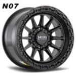 17x8.5 6x139.7 ET-12 110.1 SATIN BLACK