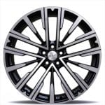 21x10.5 5x114.3 ET53 67.1 BLACK MACHINED FACE