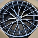 22x9 5x112 ET35 66.6 BLACK MACHINED FACE